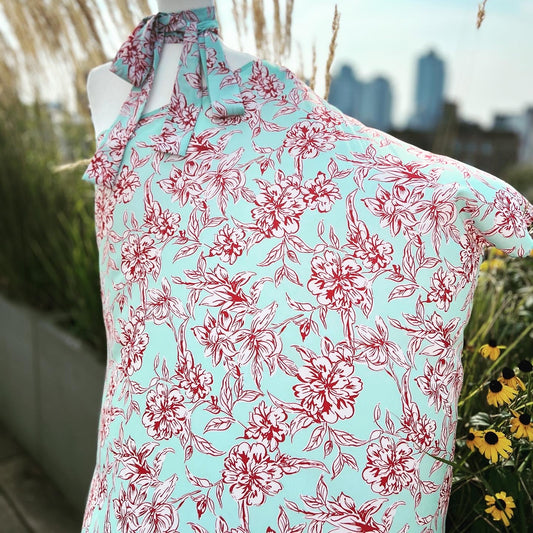 One Shoulder Silk Belted Kaftan